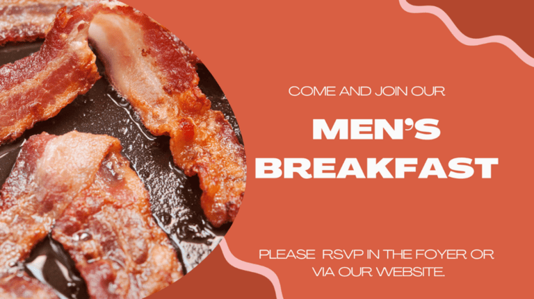 Banner for event 'Men's Breakfast' at Caboolture Baptist Church